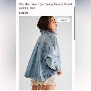 Free People Opal Swing denim jacket